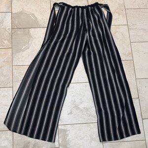 Striped Black and White Jumpsuit
